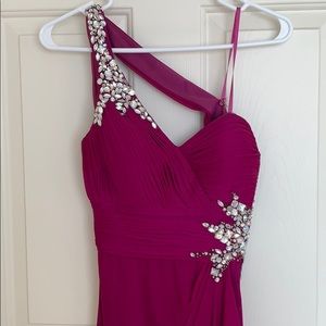 Beautiful magenta prom dress